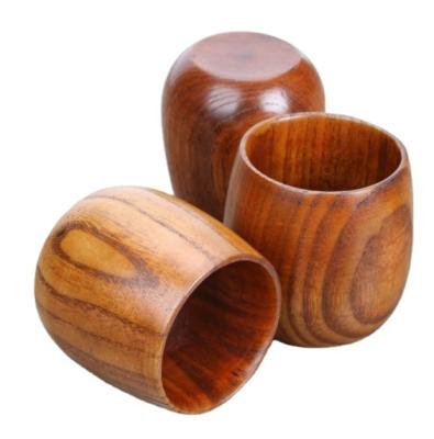 China Custom Viable Japanese Restaurant Japanese Restaurant Sake Solid Wooden Cup for sale