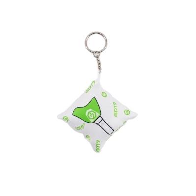 China Cheap Custom Keychains Promotional Gifts Customized Logo Mini Pillow Design Small Lovely Key Chain for sale