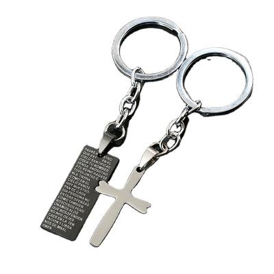 China 2021 Eco-friendly Wholesales Engraved Stainless Steel Key Chain For Factory Making Metal Key Chain Logo for sale