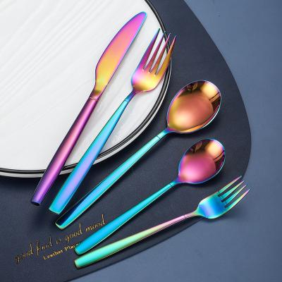 China Disposable Thick Long Handle Full Set Dinner Service BBQ Cutlery Set For Restaurant for sale