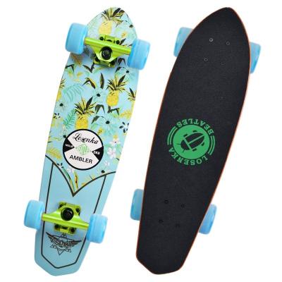 China 24 Inch Maple Design Adult Cruiser Board Your Own Fish Board Cruiser Skateboard for sale