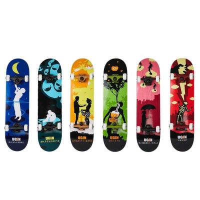 China Outdoor Activities Wholesale Art Skate Board Full Board Maple Design Your Own Skateboard Free for sale