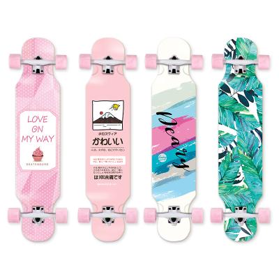 China Custom Inclined Dancing Adult Cheap Maple 46inch Wooden Street Complete Longboard for sale