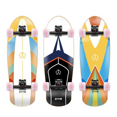 China Adult Hot Sale Old School Surf Skate Board Custom Cruiser Skateboard for sale