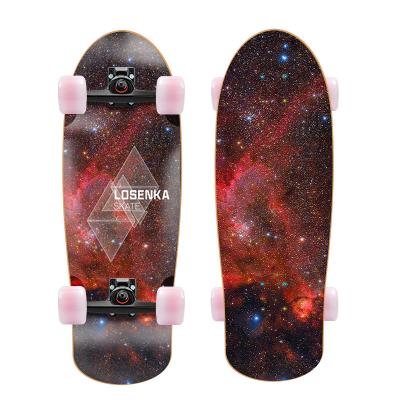 China Adult canadian maple 30 inch 7 ply custom skateboard deck surf skate board cruiser surfskates for sale