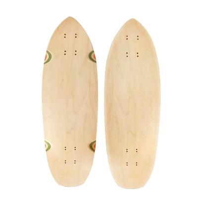 China Wholesale 7Ply Adult Blank OEM Old School Maple Custom Skateboard Surf Blank Skateboard Deck For Road for sale