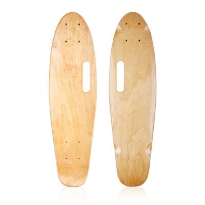 China Wholesale Cheap 7 Ply Empty Maple Wood Skateboard Cruiser Skateboard Custom Fish Board Decks for sale