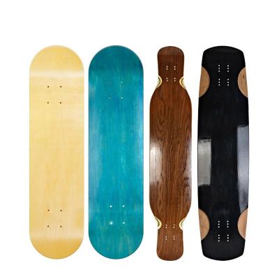 China Wholesale White 100 Adult China Uncut Old Canadian Maple Uncut Skateboard Cruiser Longboard Skateboard Custom Deck for sale