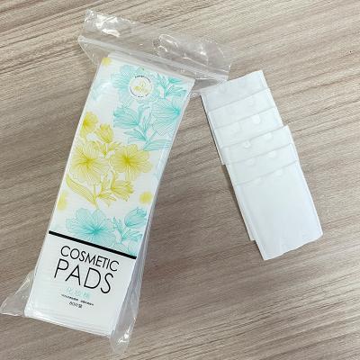 China new skin-friendly packaging thickened cotton remover makeup 100% cotton cloth soft and comfortable disposable pads for sale