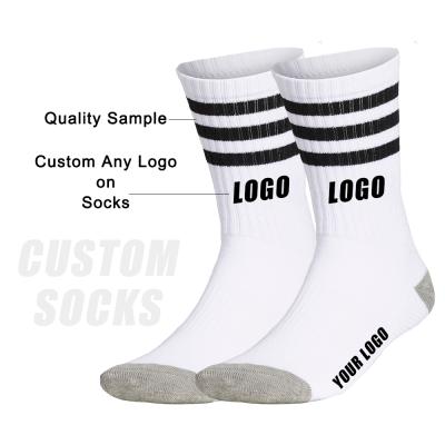 China QUICK DRY High Quality Custom Crewnecks Crewwomens Sports Crewnecks Cushioned Crew Socks for sale