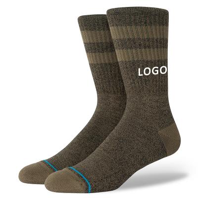 China Uron QUICK DRY 2021 High Quality Custom Logo Brown Socks for sale