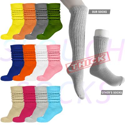 China QUICK DRY Extra Long Heavy Slouch Socks Thick Slouch Socks Women Cotton Slouch Socks for sale