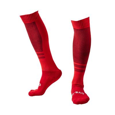 China Uron Antibacterial Mens Long Soccer Socks With Thick Towel Bottom Football Socks for sale