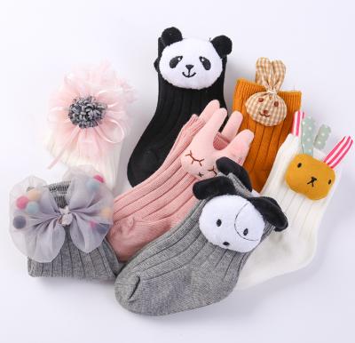 China New Antibacterial Uron Animal Cartoon Socks 3d Stereo Cute Children Socks for sale