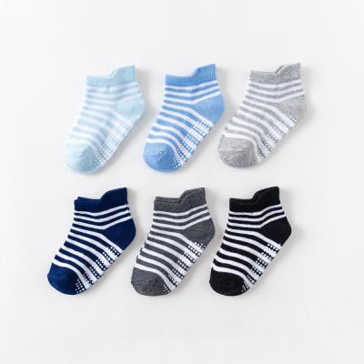 China Wholesale Antibacterial Trampoline Park Special Non-slip Uron Socks Spring High Quality Cotton Baby Socks for sale