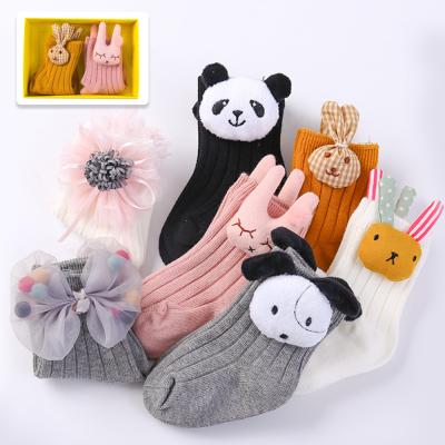 China Antibacterial Wholesale Animal Cartoon Uron The New Socks 3D Doll Fashion Baby Socks for sale