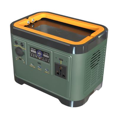 China Type C 600W,Portable City Electricity 600VA Power Station Continuous Charging Full Output Support Solar Charging for sale