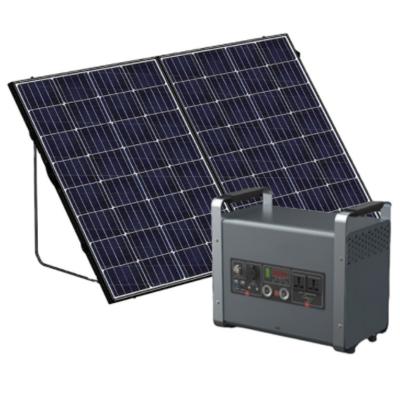 China Commercial Emergency Power Station 2000 Watt Lifepo4 Solar Mobile Solar Generator Set For Backup And Cell Phones for sale