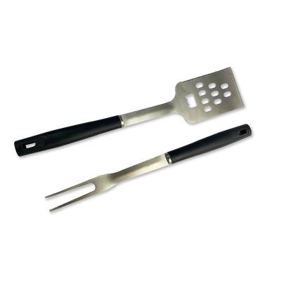 China Easily Cleaned Factory Stainless Steel BBQ Tool Kit BBQ Utensils Forks Tongs Shovel BBQ Set for sale