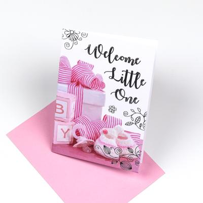 China high quality 300gsm greeting cards uncoated paper lovely custom design for baby for sale