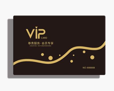 China Environmental Friendly Wholesale Plastic Membership PVC Material Custom Loyalty Gift Certificates With Card Number for sale