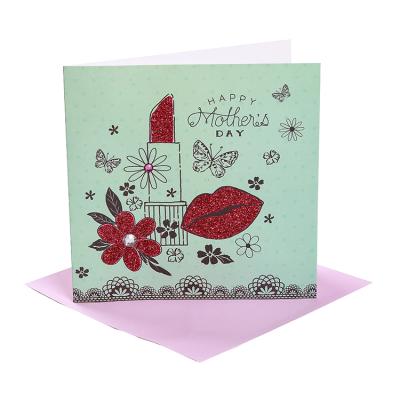 China 300gsm Uncoated Paper Card Fancy Mather's Day Greeting Card Show High Quality for sale