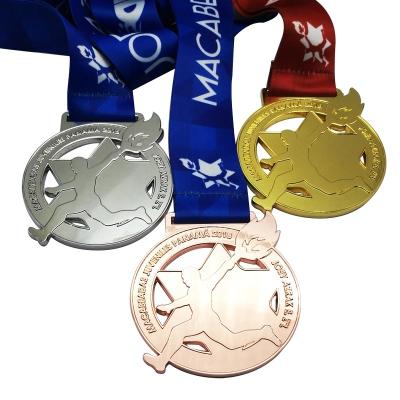 China art & Collectable Custom Design Cheap Promotion Sample Gift Champion With Ribbon Medals for sale