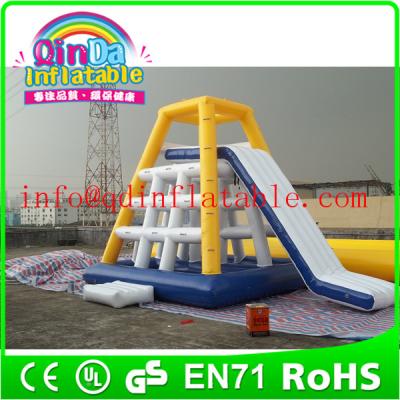 China QinDa Inflaable Best Sale inflatable floating water slide adults inflatable water slide for sale