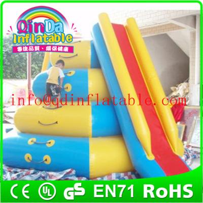 China Giant QinDa inflatable water slide for sea lake pool inflatable water pool slide for sale