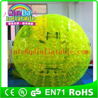 China QinDa Inflatable Aqua Zorb Ball for sale human bubble ball Grass Zorbing Ball for sale