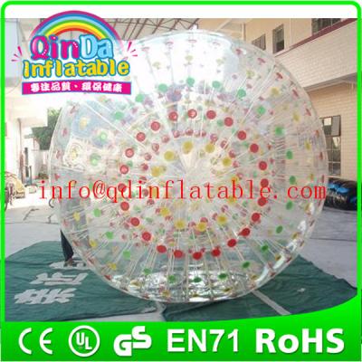 China QinDa Inflatable water rolling ball aqua zorb ball hamster playing ball for sale