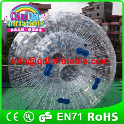 China QinDa Inflatable water zorb ball human hamster ball rolling ball for grass or hill for sale