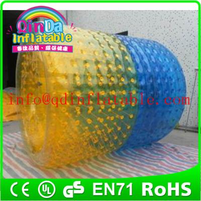 China QinDa Inflatable Water Games Inflatable Rolling Ball Walk On Water Roller for sale