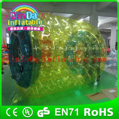 China QinDa Inflatable water wheel for fun water roller ball price water walking roller ball for sale