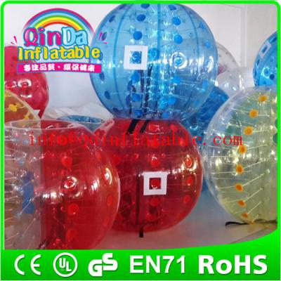 China QinDa Inflatable bubble football soccer,inflatable body bumper ball for adult for sale