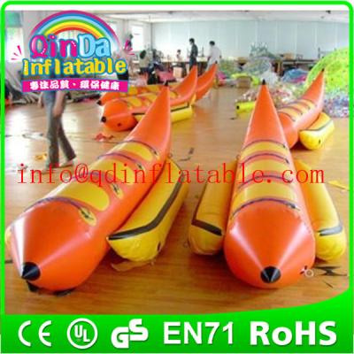 China Water game banana boat Inflatable Water Rowing Banana Boat for sale