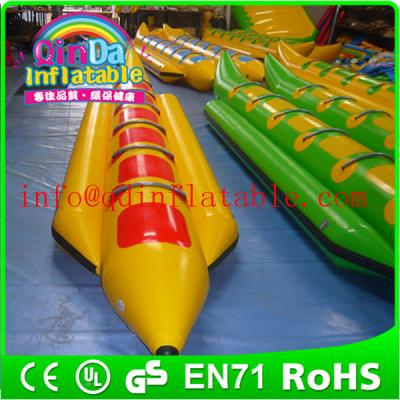 China Exciting Inflatable Water Boat Single Lane Inflatable Banana Boat For Adult for sale