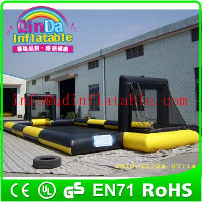 China hot sale inflatable football pitch inflatable soccer field soap football field for sale