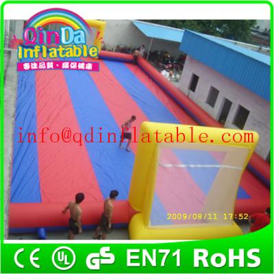 China Cheaper inflatable field inflatable water football pitch, inflatable water soccer field for sale