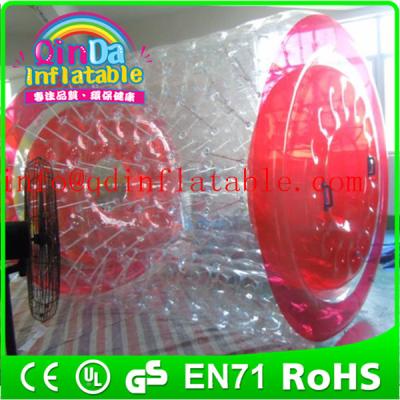 China QinDa commercial inflatable water roller,inflatable roller ball,water roller balls at low for sale