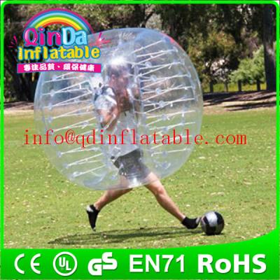 China QinDa Inflatable TPU/PVC bubble football, soccer bubble,bubble ball for football for sale