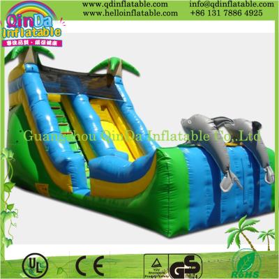 China strong colored inflatable slide,pvc promotion giant inflatable slide for sale for sale