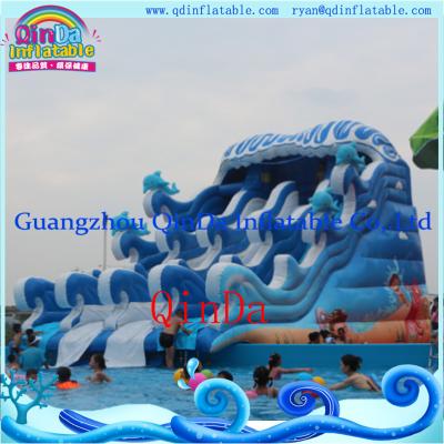 China Commercial inflatable pool slide, Portable adult water slide, Inflatable Giant Beach water for sale