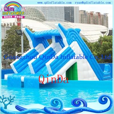 China Giant lake inflatable water slide for sale inflatable pool slides for inground pools for sale