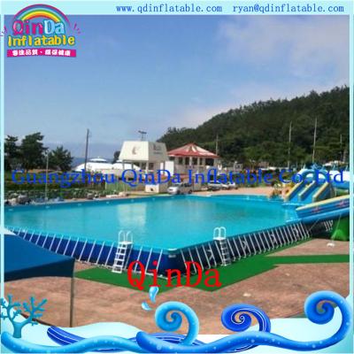 China Outdoor metal frame pool above ground metal swimming pool for sale