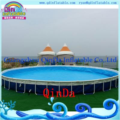 China Outdoor Inflatable Frame Pool Above Ground PVC Frame Pools Swimming Pool for sale