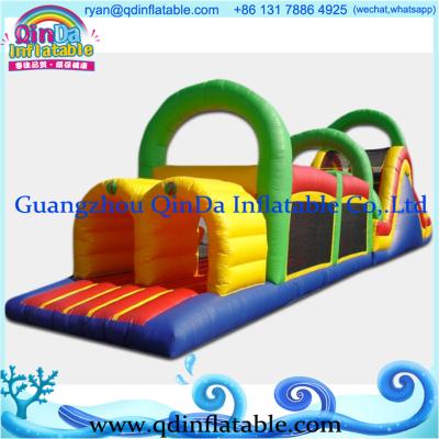 China Giant commercial inflatable obstacle  pvc tarpaulin for interactive game for sale