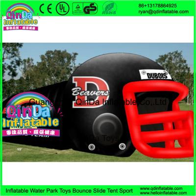 China Giant outdoor used inflatable sports tunnel inflatable football helmet tunnel tent for sale