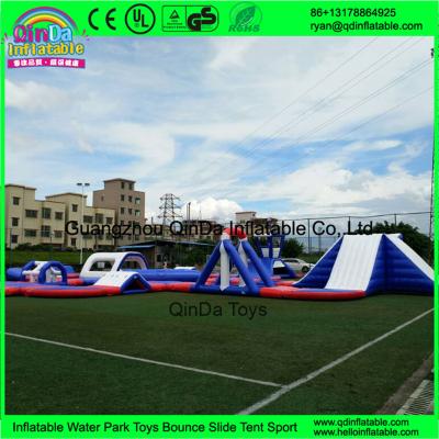 China New aqua park equipment inflatable island inflatable water park for sale