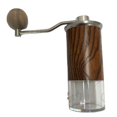 China Burrs Coffee Hand Outdoor Conical Aluminum Stainless Steel Coffee Grinder Manual Grinder for sale